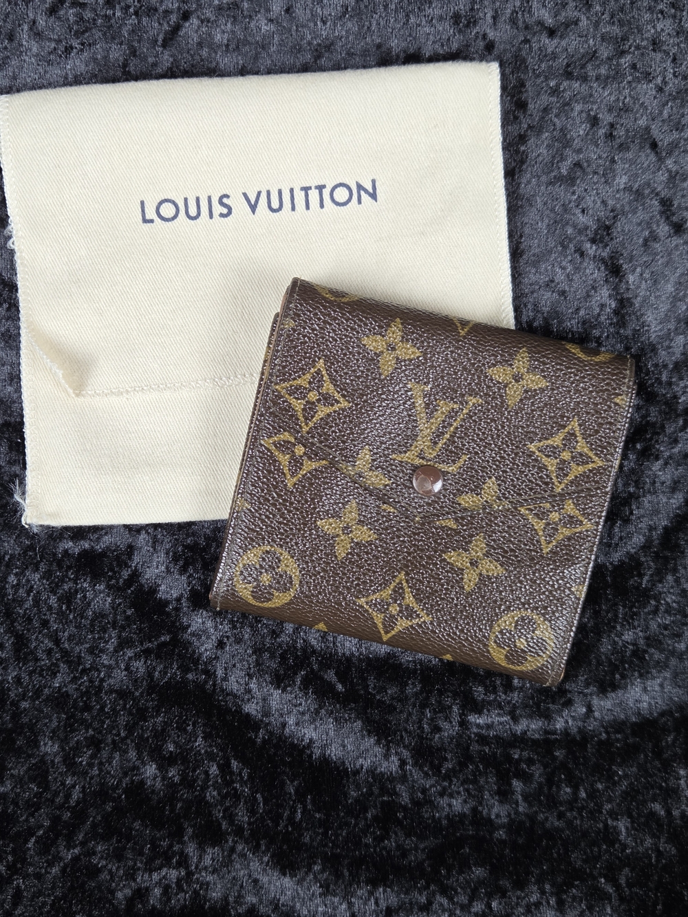 Authentic Louis Vuitton Monogram Elise Compact Wallet, Vintage Trifold
